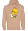 Мужская толстовка (худи) Гомер Сімпсон Doh Песочный фото