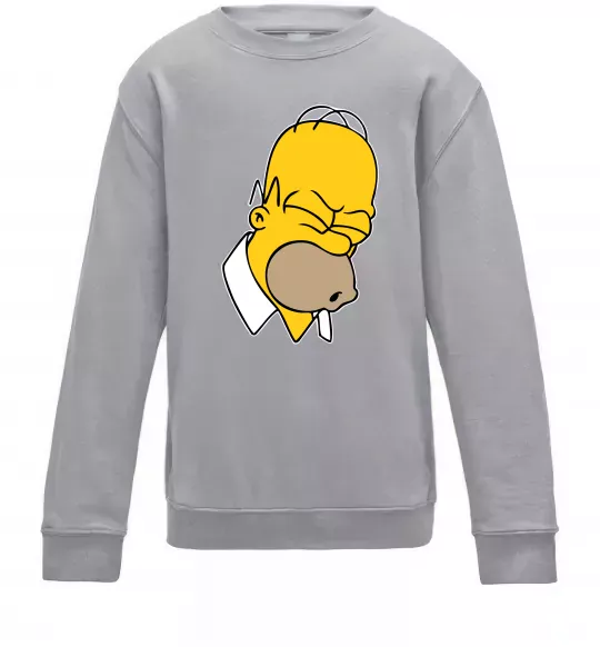 Детский Свитшот Гомер Сімпсон Doh Серый меланж фото