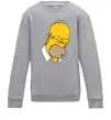 Детский Свитшот Гомер Сімпсон Doh Серый меланж фото