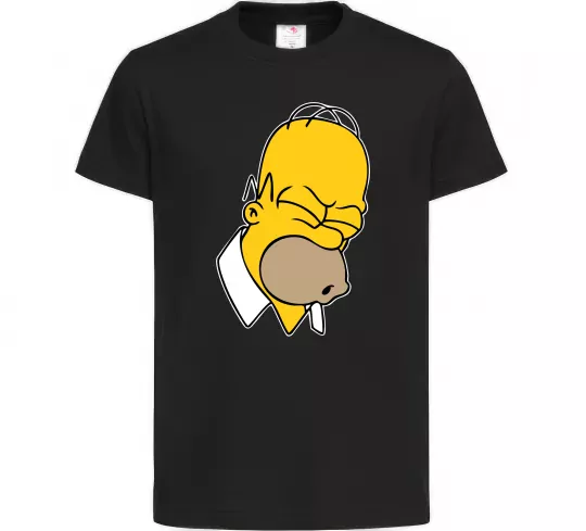 Детская футболка Гомер Сімпсон Doh Черный фото