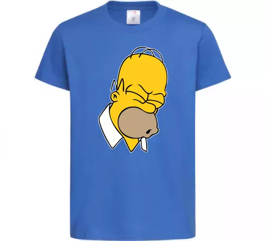 Детская футболка Гомер Сімпсон Doh Ярко-синий фото