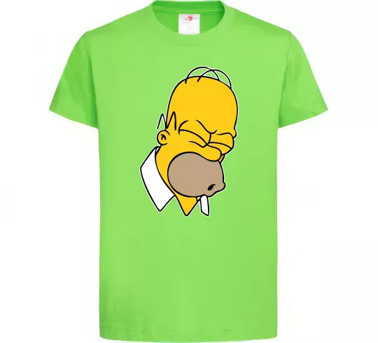 Детская футболка Гомер Сімпсон Doh Лаймовый фото