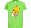 Детская футболка Гомер Сімпсон Doh Лаймовый фото