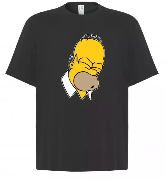 Футболка Оверсайз Гомер Сімпсон Doh Черный фото