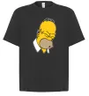 Футболка Оверсайз Гомер Сімпсон Doh Черный фото