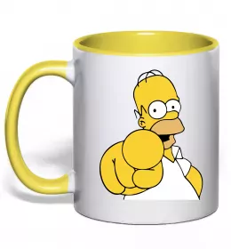 Чашка с цветной ручкой