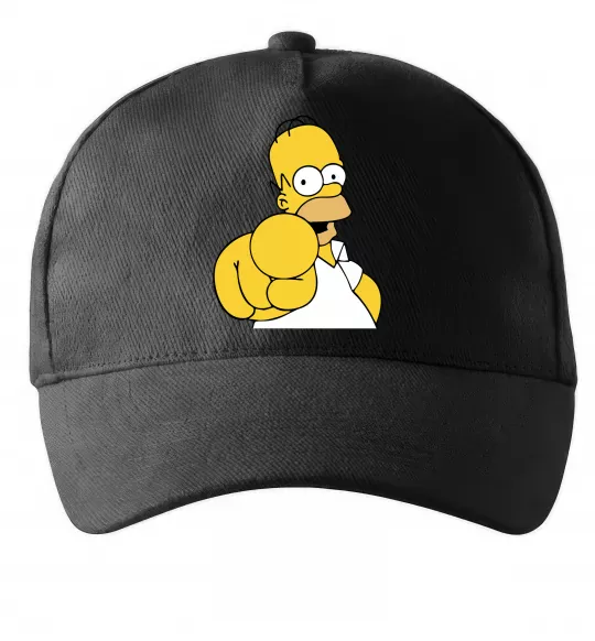 Кепка Гомер Сімпсон показує пальцем Черный фото