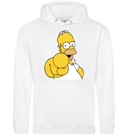 Женская толстовка (худи) Гомер Сімпсон показує пальцем