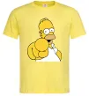 Чоловіча футболка Гомер Сімпсон показує пальцем Лимонний фото