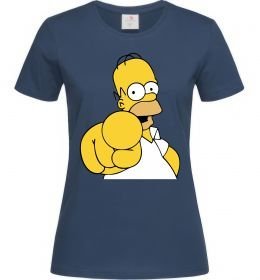 Женская футболка Гомер Сімпсон показує пальцем