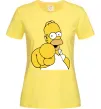 Женская футболка Гомер Сімпсон показує пальцем Лимонный фото