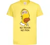 Дитяча футболка No brain, no pain Simpsons Лимонний фото