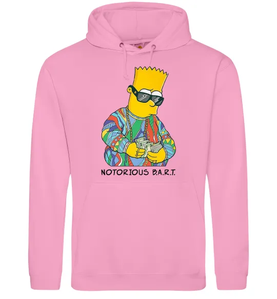 Мужская толстовка (худи) Notorious Bart Розовый фото
