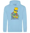 Мужская толстовка (худи) Notorious Bart Голубой фото