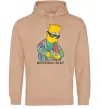 Женская толстовка (худи) Notorious Bart Песочный фото