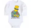 Детский боди Notorious Bart Белый фото