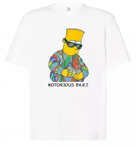 Футболка Оверсайз Notorious Bart Белый фото
