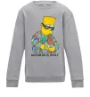 Детский Свитшот Notorious Bart Серый меланж фото
