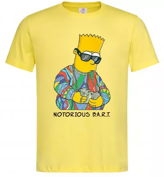 Чоловіча футболка Notorious Bart Лимонний фото