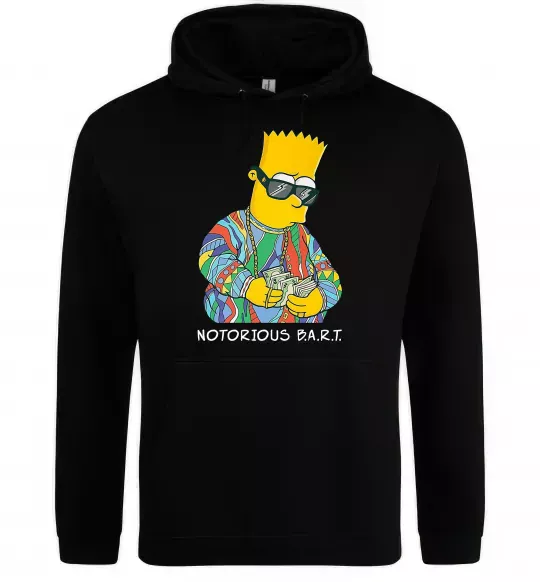 Женская толстовка (худи) Notorious Bart Черный фото