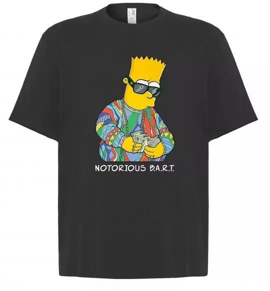 Футболка Оверсайз Notorious Bart Черный фото