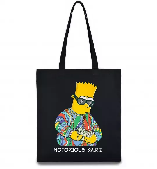 Еко-сумка Notorious Bart Чорний фото