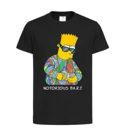Детская футболка Notorious Bart Черный фото