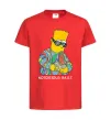 Детская футболка Notorious Bart Красный фото