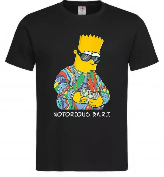 Чоловіча футболка Notorious Bart Чорний фото