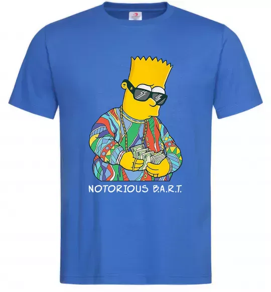 Чоловіча футболка Notorious Bart Яскраво-синій фото