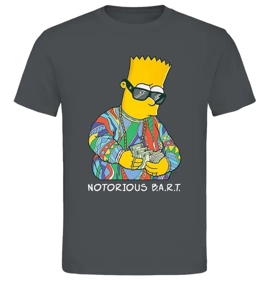 Чоловіча футболка Notorious Bart Графіт фото
