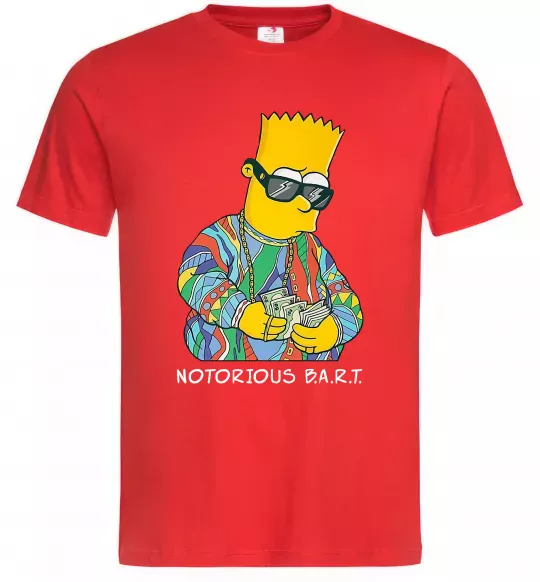 Чоловіча футболка Notorious Bart Червоний фото