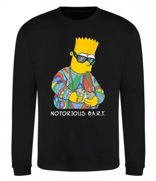 Світшот Notorious Bart Чорний фото
