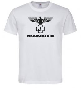 Чоловіча футболка Rammstein logo, колір - білий, розмір - М