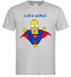 Мужская футболка Super Homer Серый фото