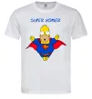 Мужская футболка Super Homer Белый фото