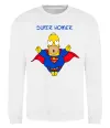 Світшот Super Homer Білий фото