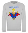 Світшот Super Homer Сірий меланж фото