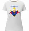Женская премиум футболка Super Homer Белый фото