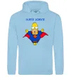 Мужская толстовка (худи) Super Homer Голубой фото