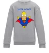 Детский Свитшот Super Homer Серый меланж фото