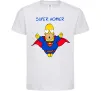 Дитяча футболка Super Homer Білий фото