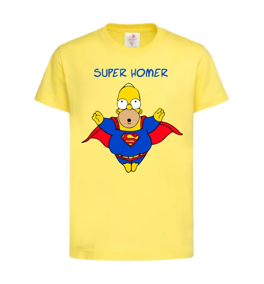 Дитяча футболка Super Homer Лимонний фото
