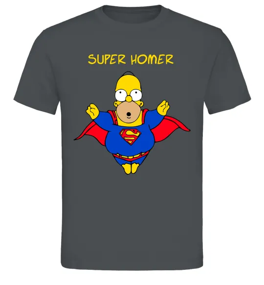 Мужская футболка Super Homer Графит фото