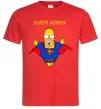 Мужская футболка Super Homer Красный фото