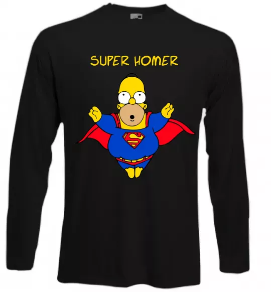Лонгслив Super Homer Черный фото
