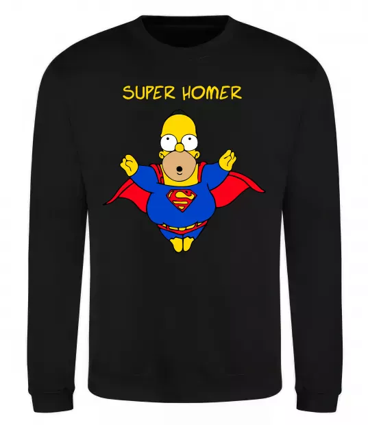 Світшот Super Homer Чорний фото