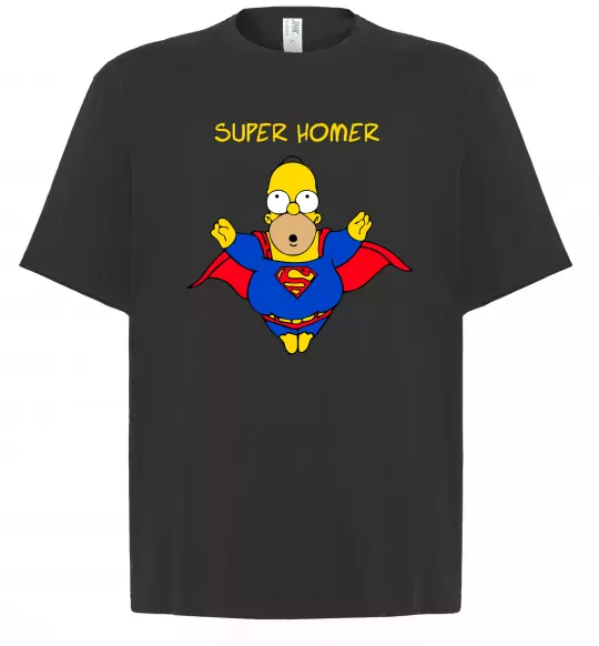 Футболка Оверсайз Super Homer Черный фото