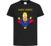 Дитяча футболка Super Homer Чорний фото
