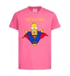 Дитяча футболка Super Homer Яскраво-рожевий фото